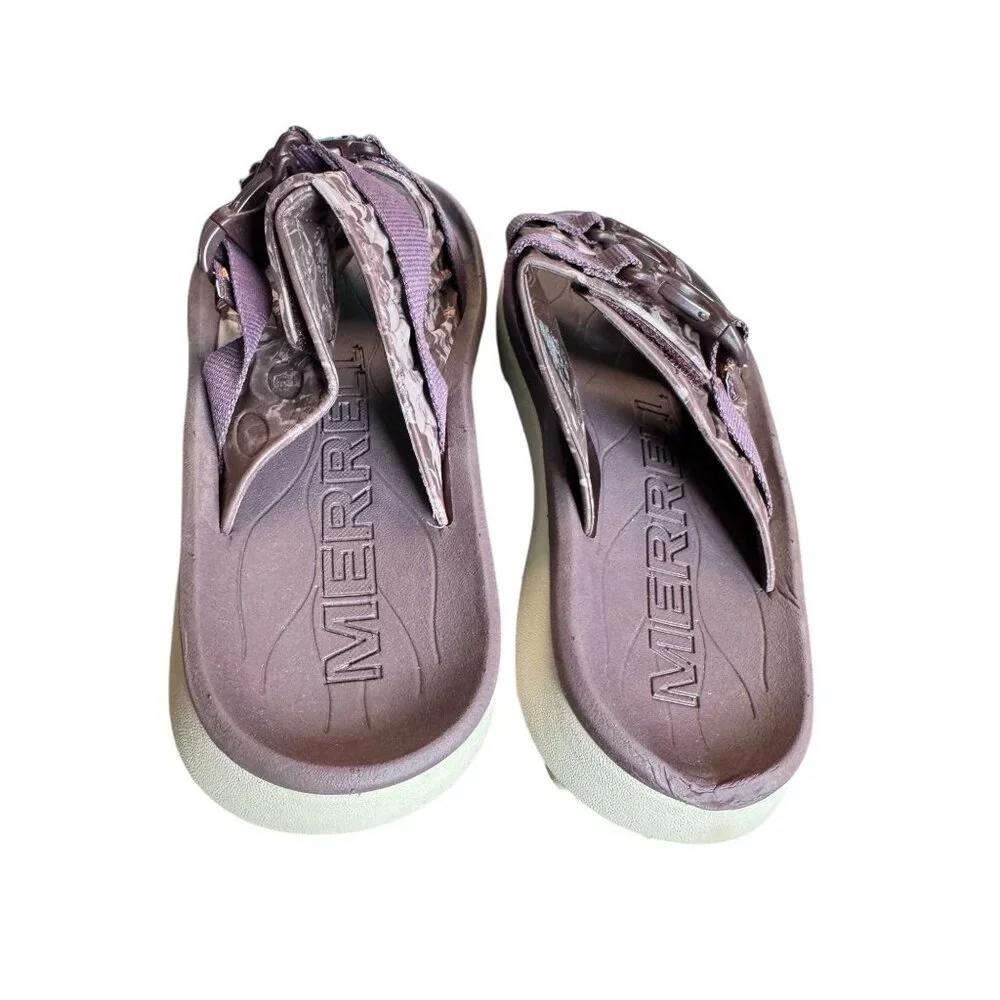 Merrell Sz 7 Purple Hut Ultra Wrap Slide Sandals‎